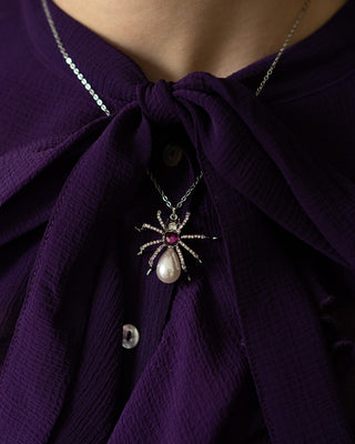 Pearl Spider Pendant