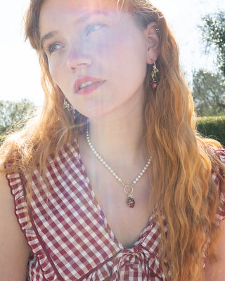 Strawberry Pearl Necklace