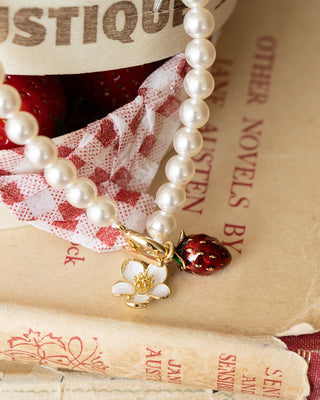 Strawberry Pearl Bracelet