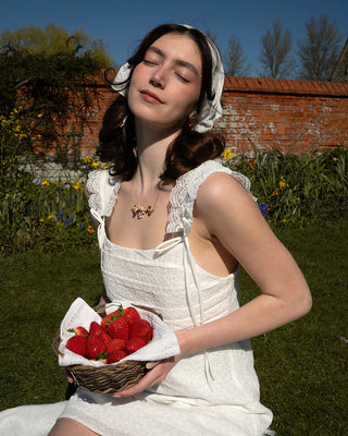 Strawberry & Mouse Necklace