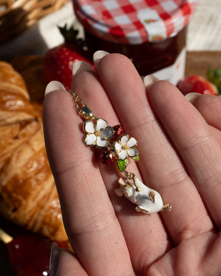 Strawberry & Hanging Mouse Pendant