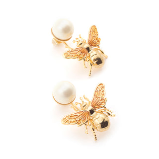 Queen Bee Pearl Earring