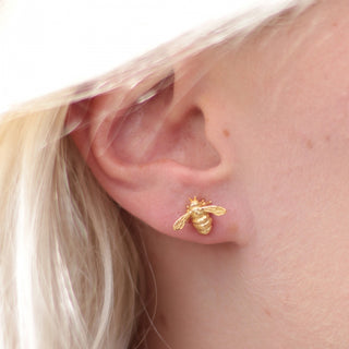 Bumble Bee Studs Gold - Large