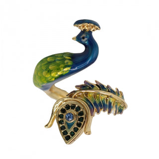 Peacock Open Ring