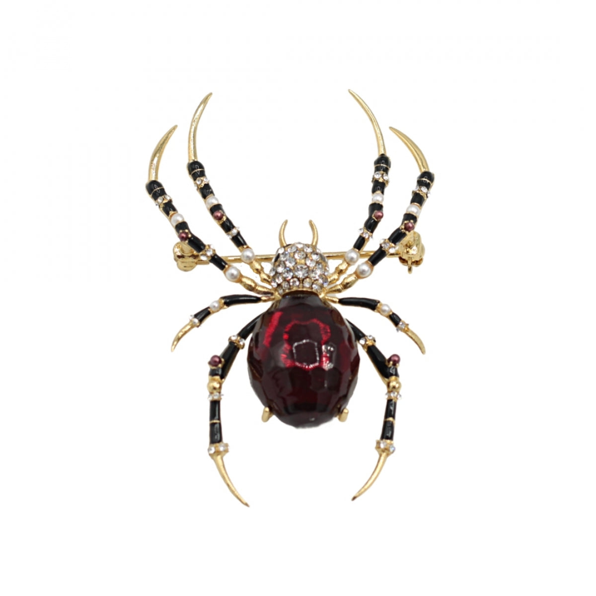 Bejewelled Spider Brooch – Bill Skinner Studio