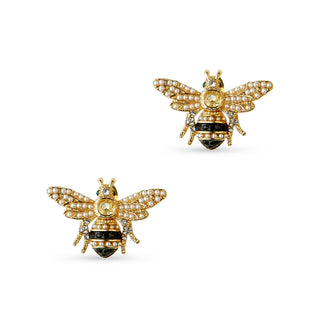 Bejewelled Bee Studs