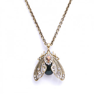 Bejewelled Moth Pendant