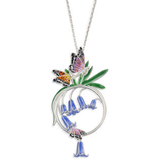 Bluebell and Butterfly Pendant