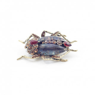 The Bejewelled Beetle Statement Brooch