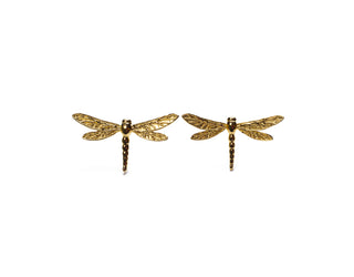 Dragonfly Studs 925 Gold