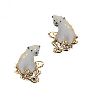 Polar Bear Stud Earrings