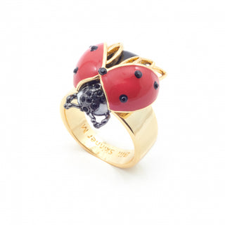 Bejewelled Ladybird Ring